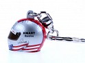 Helmet Kmart Havoline Silver, Red, Blue And White Spain 2012 Plastic. Uploaded by Winny